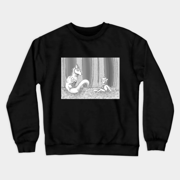 Dragon Girl Crewneck Sweatshirt by GrimKr33per